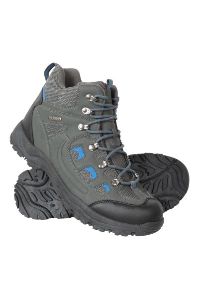 Fashion Dark-Grey Adventurer Mens Waterproof Boots Mountain Warehouse ...